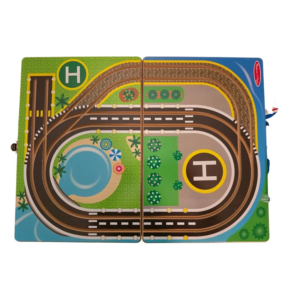 Melissa‎ & Doug Take-Along Airport Wooden Magnetic Play Set Complete 17pc